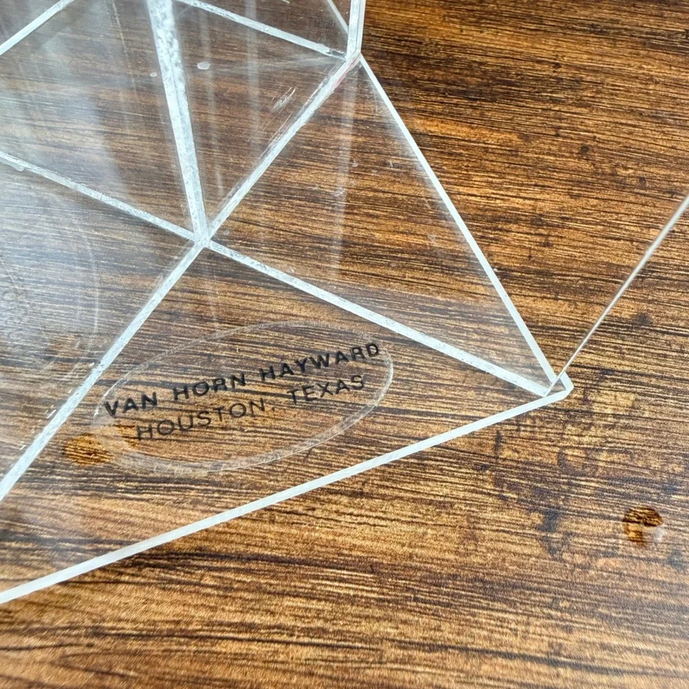 Van Horn Hayward Acrylic 5 Votive Candleholder Mid Century Modern Houston